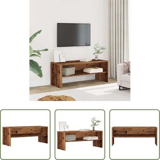 vidaXL vidaXL Mobile TV con ripostiglio - Mobile Porta TV Legno Vecchio 100x40x40 cm in Truciolato