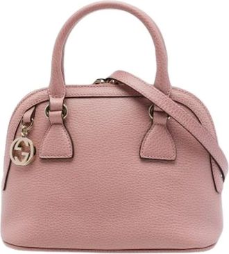 Gucci Pre-owned Dome - Dames - Pre-owned - Roze - Maat: ONE Size Leer