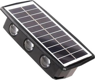 OEM L&aacute;mpara Solar Led, Ip65, Negra