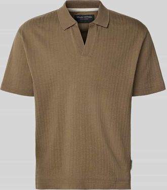 Marc O'Polo Relaxed Fit Poloshirt aus reiner Baumwolle in Hellbraun, Gr&ouml;&szlig;e XXL