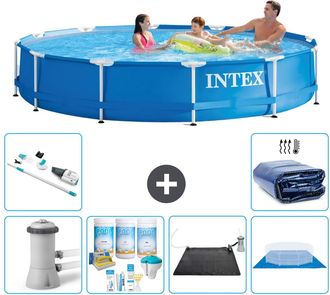 Intex Piscina Con Estructura Redonda - 366x76 Cm - 8-piezas S20479