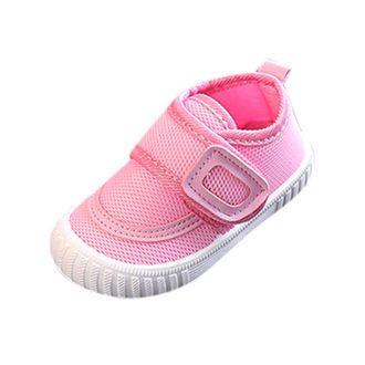Generic Mesh Shoes Shoes Flying Color Toddler Woven Baby Sports Solid Baby Shoes Size 11 Toddler Shoes (Pink, 18-24 Months)