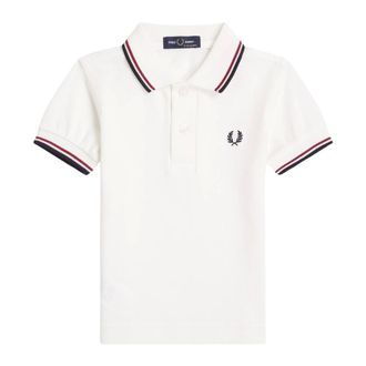 Fred Perry Polo Shirts, male, White, Size: ONE SIZE My First Twin Tipped Shirt Sy1225