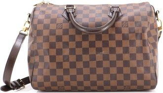 Louis Vuitton Brown Damier Speedy Bandouliere Bag 30 (Authentic Pre-Loved)