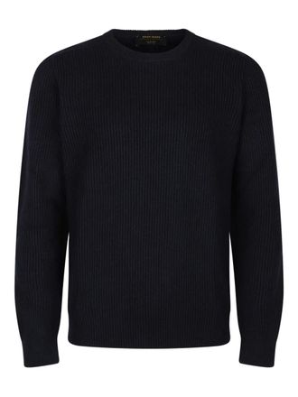 Gran Sasso ribbed crew-neck sweater - Black