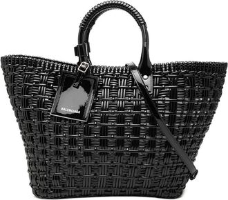 Balenciaga Pre-owned Balenciaga Small Faux Leather Bistro Basket Bag Ladies 538YR59OBU77C6RD