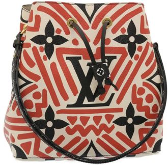 Louis Vuitton Neonoe Limited Edition Crafty Monogram Giant Red Canvas Bag (Pre-Owned)