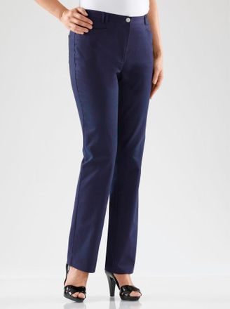 COSMA Funktionshose COSMA, Damen, Gr. 36, Normalgr&ouml;ssen, blau (marine), 97% Baumwolle, 3% Elasthan, unifarben, lang, Hosen Funktionshose