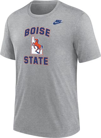 Nike Boise State Broncos Nike Mens Football Tri-Blend T-Shirt in Grey | M21372P396BOIS-DGH