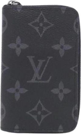 Louis Vuitton Pre-owned Monogram Eclipse Coin Case - Dames - Vintage Accessoires - Zwart - ONE Size - Vintage