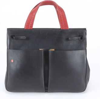 Bally Color Leather Handbag Tote Bag (Pre-Owned)