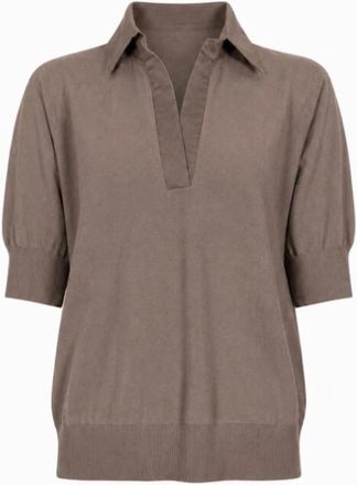 D.exterior D.exterior T-shirts and Polos - female - D.Exterior - Blouses - Brown - M - Blouses & Shirts