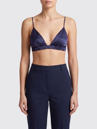 Frankie Shop Top bralette Nina cropped in raso con scollo a V