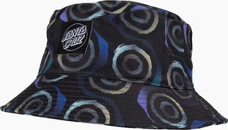 Santa Cruz Mens Santa Cruz Mens Vertigo Haze Bell Hat Bucket Hat - Black - OS - Size: ONE size