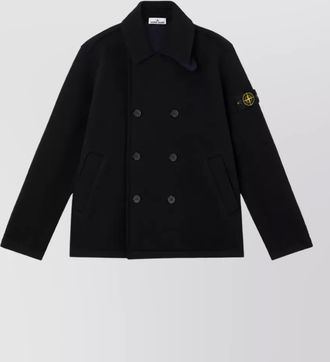 Stone Island virgin wool peacoat