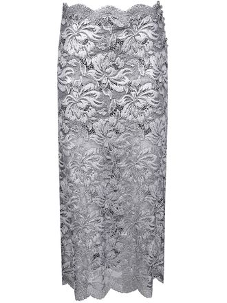 Paco Rabanne Long Lace Skirt