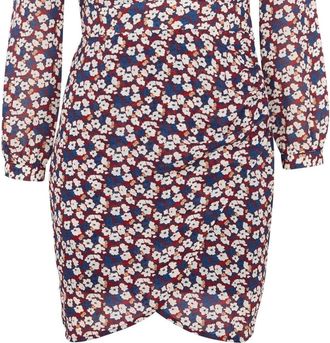 The Korner Floral Wrap Dress In Multi