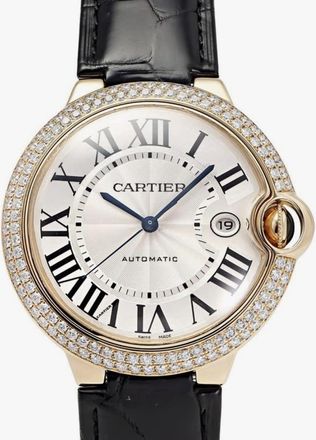 Cartier Ballon Bleu De Cartier Watch Automatic Diamond Silver Dial Unisex Watch WE900751