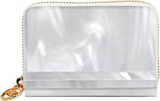 Michael Kors Barbara Marble Resin Coin Purse - Optic White