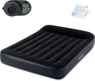 Intex Colch&oacute;n Hinchable 203x152x25 Cm Con Bomba El&eacute;ctrica Incorporada Intex 64150