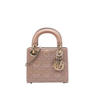 Dior Pre-owned Lady Dior - Dames - Pre-owned - Bruin - Maat: ONE Size Leer