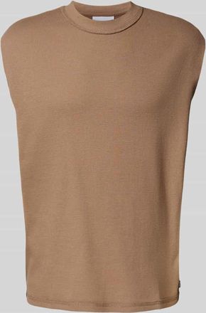 Review Tanktop mit Strukturmuster in Mud, Größe XL