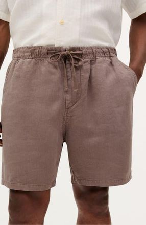 Scalpers Apolo Linen Shorts in Brown at Nordstrom, Size 38 X 38 Eu