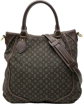 Louis Vuitton Pre-owned Patroon Stoffen Handtas - Dames - Vintage Handtas - Bruin - ONE Size - Vintage