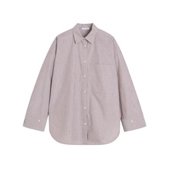 By Malene Birger Dames, Blouses & Shirts, Bruin, Maat: XL