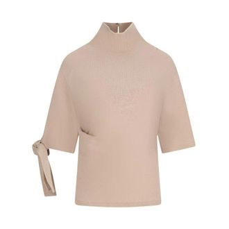 Jacquemus Truien & Vesten, Dames, Beige, XS, Wol, La Maille Fiocco