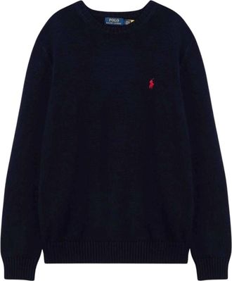 Polo Ralph Lauren Truien & Vesten, Heren, Blauw, S, Katoen, Crew Knit