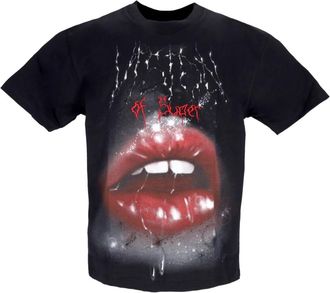 Vision Of Super Rock Mouth Print Zwart T-shirt - Heren - T-shirts - Zwart - XL - Katoen - Tops