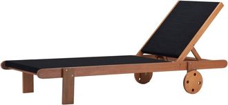 Habitat & Jardin Tumbona gris 193 x 71 x 35 cm