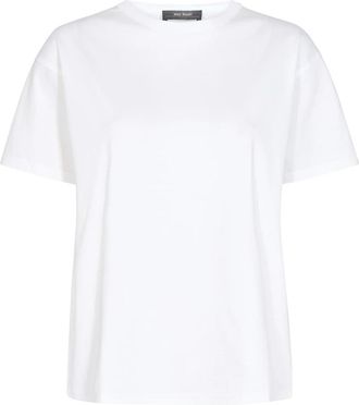 Mos Mosh Klassieke Must-Have Witte Aina O-Ss Tee T-Shirt - Dames - T-shirts - Wit - L - Tops