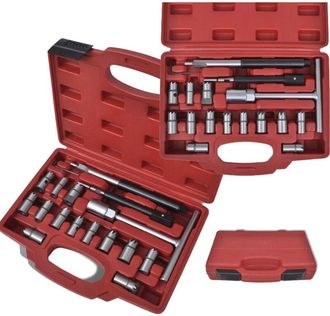 Trade Shop Trade Shop - Kit De Escariadores Para Limpieza De Inyectores De Coche Con Motor Di&eacute;sel 17 Piezas