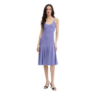 Pinko Pyrus Jurk - Dames - Casual kleedjes - Paars - S - Polyester - Kleedjes
