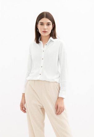 Vero Moda Langarmbluse VERO MODA VMNORA LS OVERSIZE SHIRT WVN GA NOOS, Damen, Gr. XL, weiss (hellwei&szlig;), Web, Obermaterial: 53% Polyester, 47% Viskose, unifarben