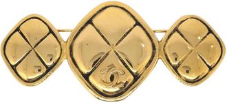 Chanel Spilla Triple Rhombus 1990-2000 - Oro