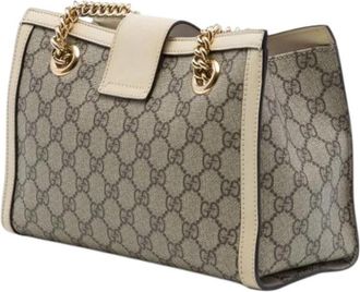 Gucci Pre-owned Padlock Tote Bag - Dames - Vintage Schoudertas - Beige - ONE Size - Vintage