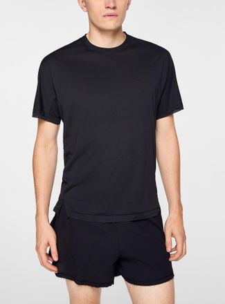 Yohji Yamamoto Mens Micro-perforated running T-shirt
