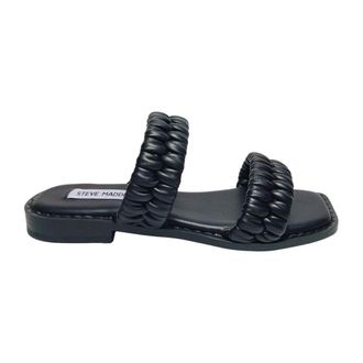 Steve Madden Schoenen, Dames, Zwart, 36 1/2 EU, Leer, sandali Pelle