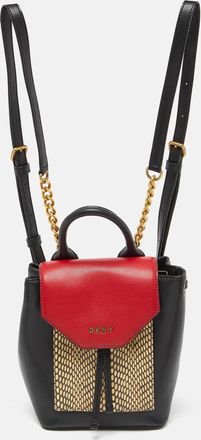 DKNY Dkny Tricolor Embossed Leather Small Alexa Backpack