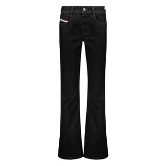 Diesel Jeans, Dames, Zwart, W27, Katoen, Slim fit jeans met 5 zakken