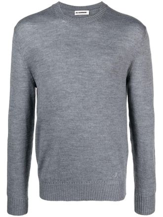 Jil Sander crew-neck wool jumper - men - Wool - 50 - Grey