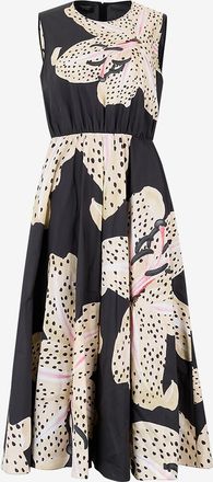 Giambattista Valli Midi-Kleid aus Popeline mit Blumenmuster