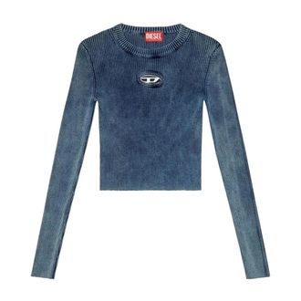 Diesel Dames, Tops, Blauw, Maat: XS Katoen