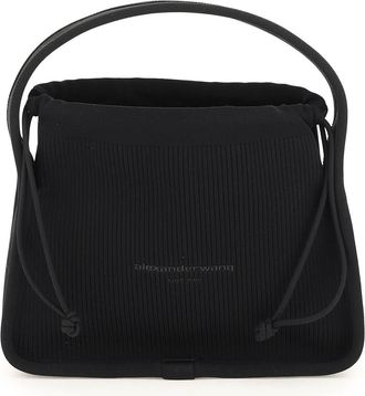 Alexander Wang Ryan Hand Bag In Black Leather
