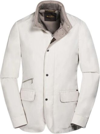 Moorer Sten-At Field Jacket - Heren - Zomerjassen - Wit - M - Polyester - Jassen