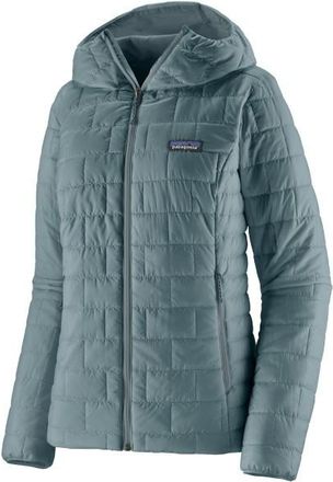 Patagonia Nano Puff Hoody Kunstfaserjacke f&uuml;r Damen | t&uuml;rkis/grau
