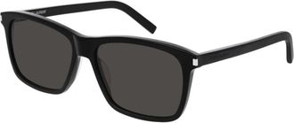Saint Laurent SL 339 Zonnebril - Heren - Zonnebrillen - Zwart - 57 MM - Accessoires